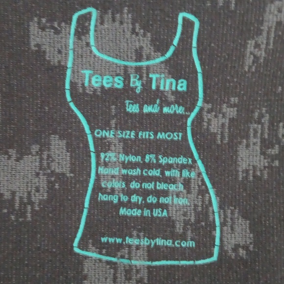 🩵Tees By Tina Grey Tank Top - Picture 4 of 4